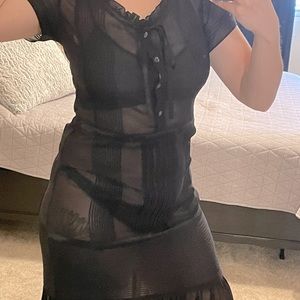 DKNY sheer dress